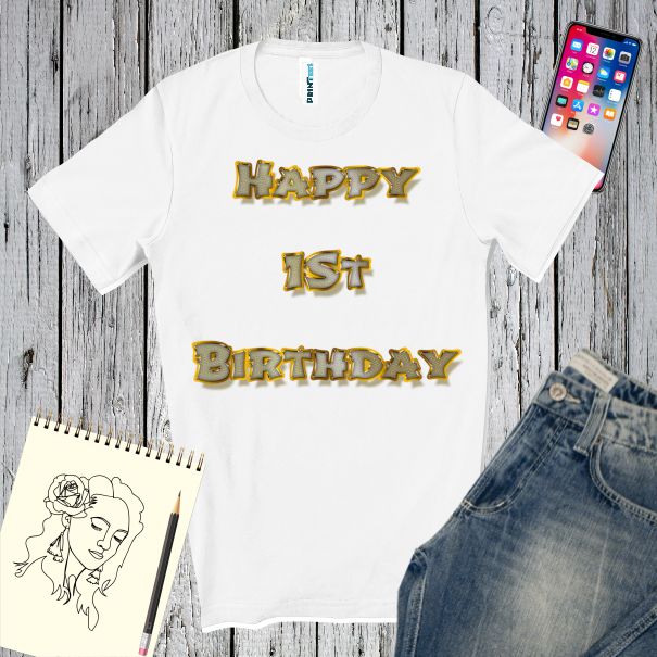 Tricou bărbat - Happy 1st Birthday