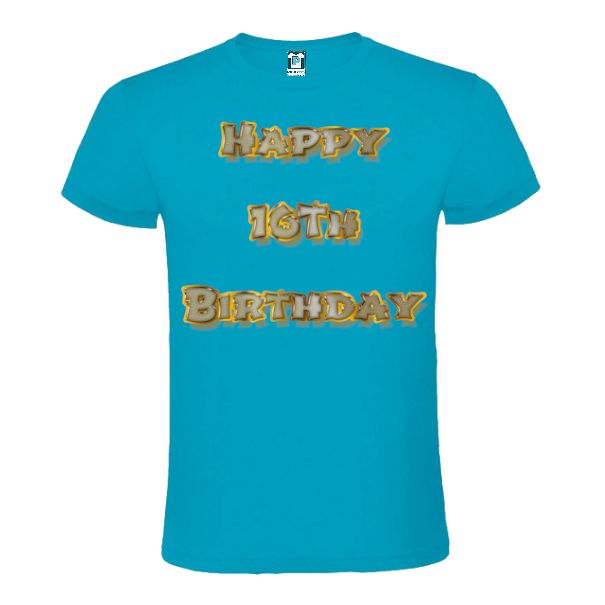 Tricou bărbat - Happy 16th Birthday - imagine 3