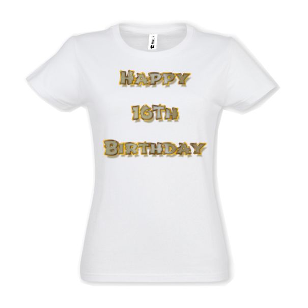 Tricou damă - Happy 16th Birthday - imagine 2