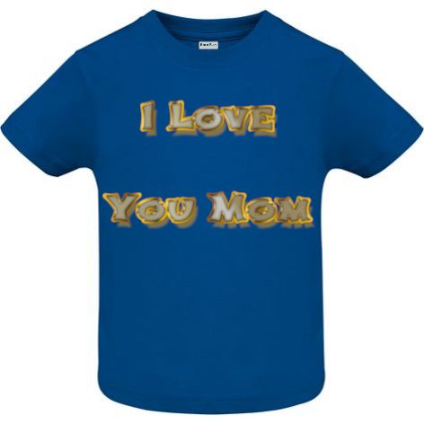 Tricou copii - I Love You Mom - imagine 3