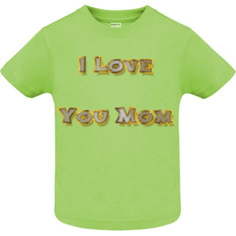 Tricou copii - I Love You Mom - imagine 9