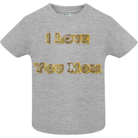 Tricou copii - I Love You Mom - imagine 5