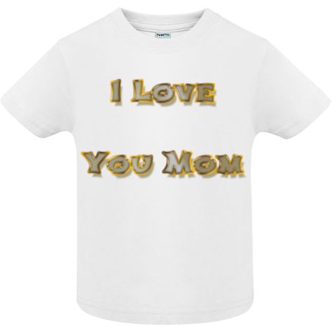 Tricou copii - I Love You Mom - imagine 2