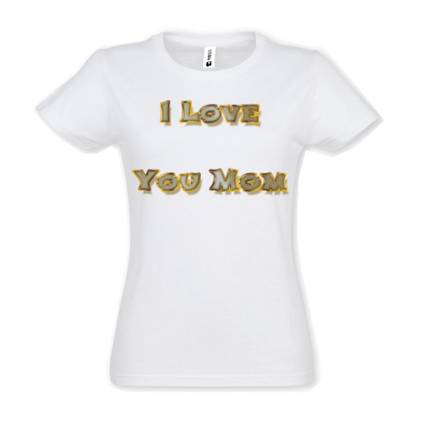 Tricou damă - I Love You Mom - imagine 2