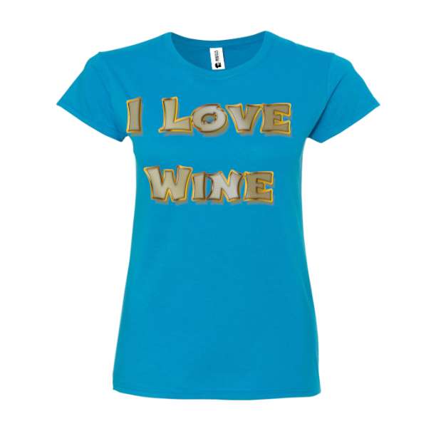 Tricou damă - I Love Wine - imagine 3