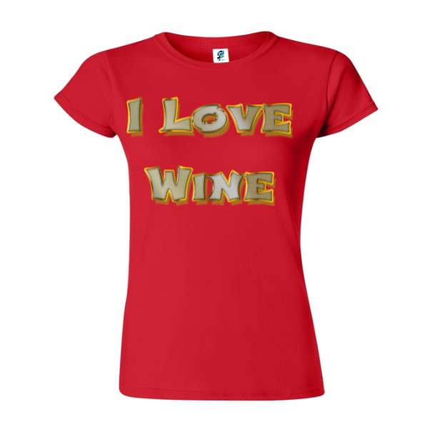 Tricou damă - I Love Wine - imagine 7