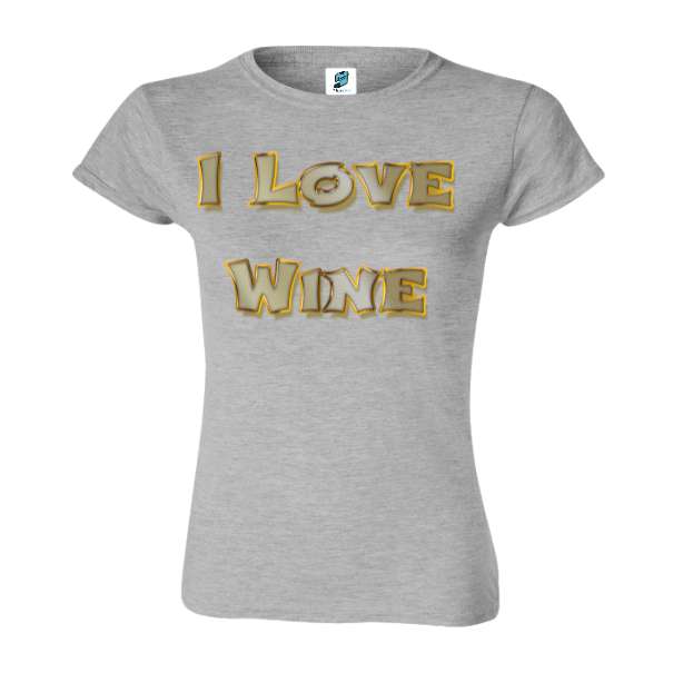 Tricou damă - I Love Wine - imagine 5