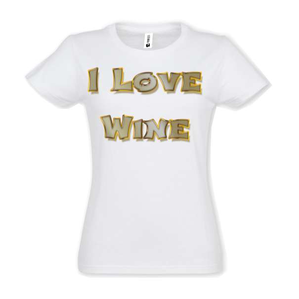 Tricou damă - I Love Wine - imagine 2