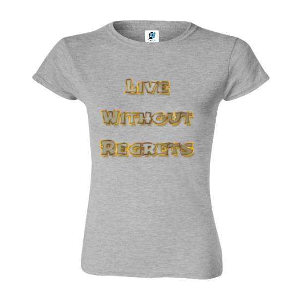 Tricou damă - Live Without Regrets - imagine 5