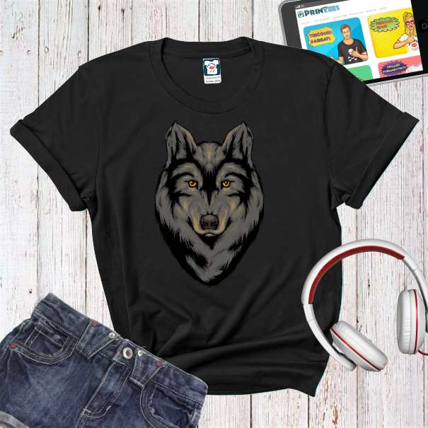 Tricou damă - Lup negru