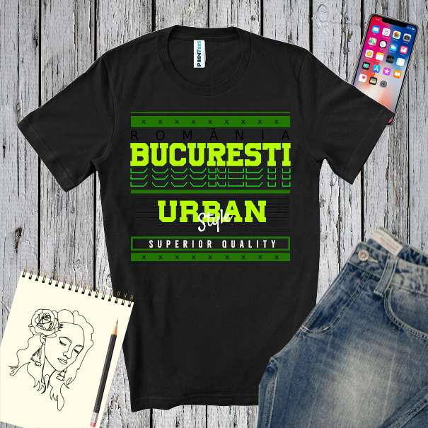 Tricou bărbat - București Urban Style