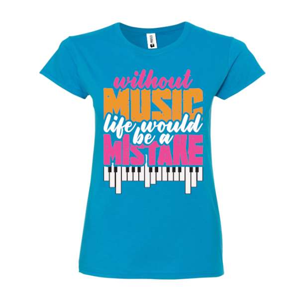 Tricou damă - Without Music - imagine 2