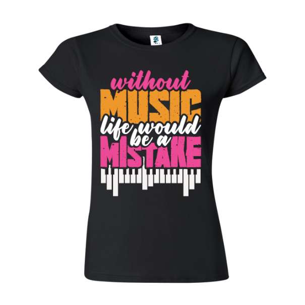 Tricou damă - Without Music - imagine 5