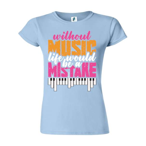 Tricou damă - Without Music - imagine 3