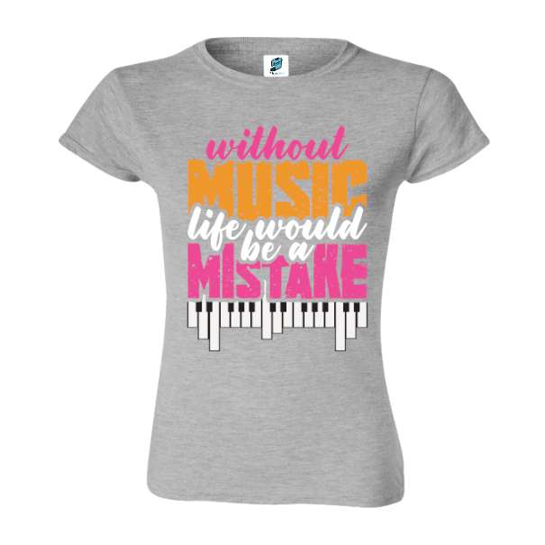 Tricou damă - Without Music - imagine 4