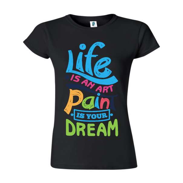 Tricou damă - Art paint life - imagine 5