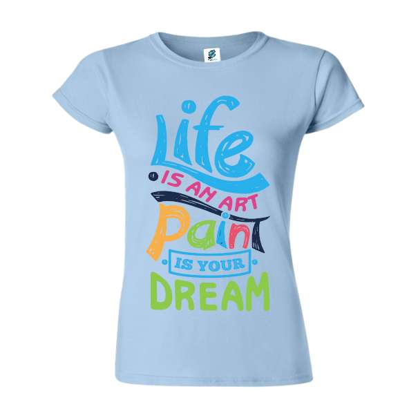 Tricou damă - Art paint life - imagine 3