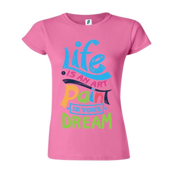 Tricou damă - Art paint life - imagine 7