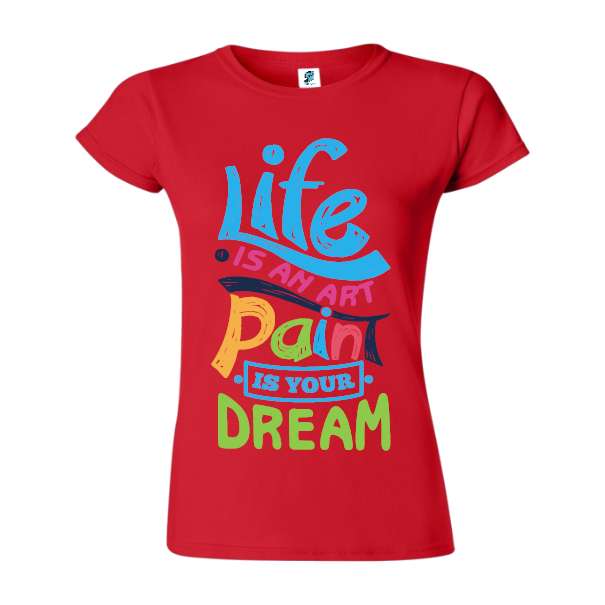 Tricou damă - Art paint life - imagine 6