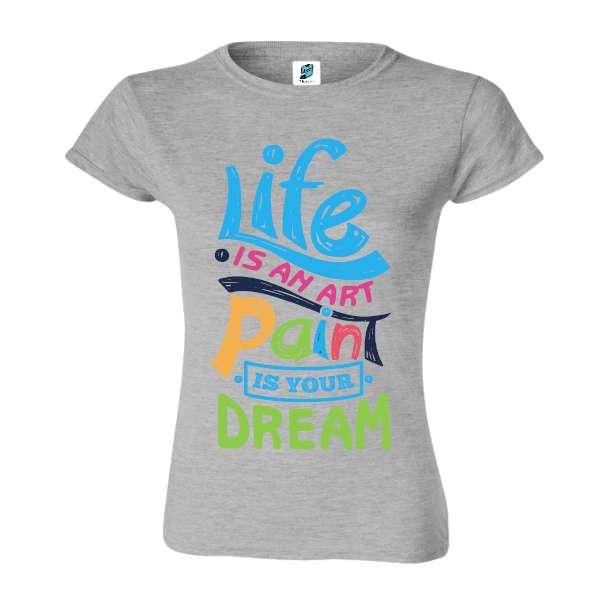 Tricou damă - Art paint life - imagine 4