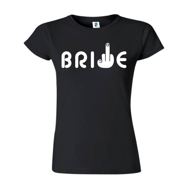 Tricou damă - Middle Finger Bride - imagine 3