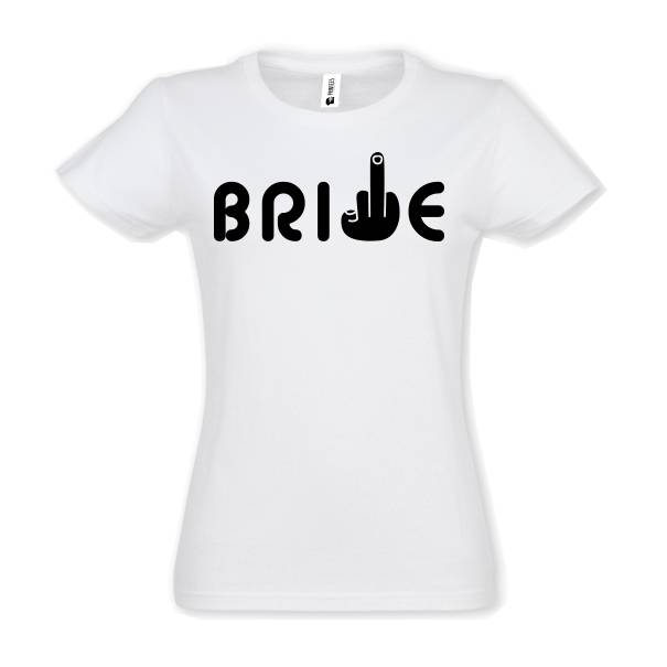 Tricou damă - Middle Finger Bride - imagine 2