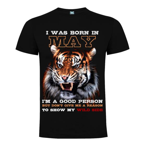 Tricou bărbat - Born Wild in May - imagine 2