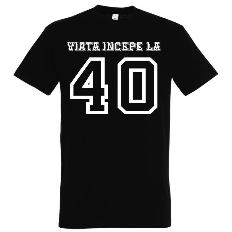 Tricou bărbat - Viața începe la 40 - imagine 3