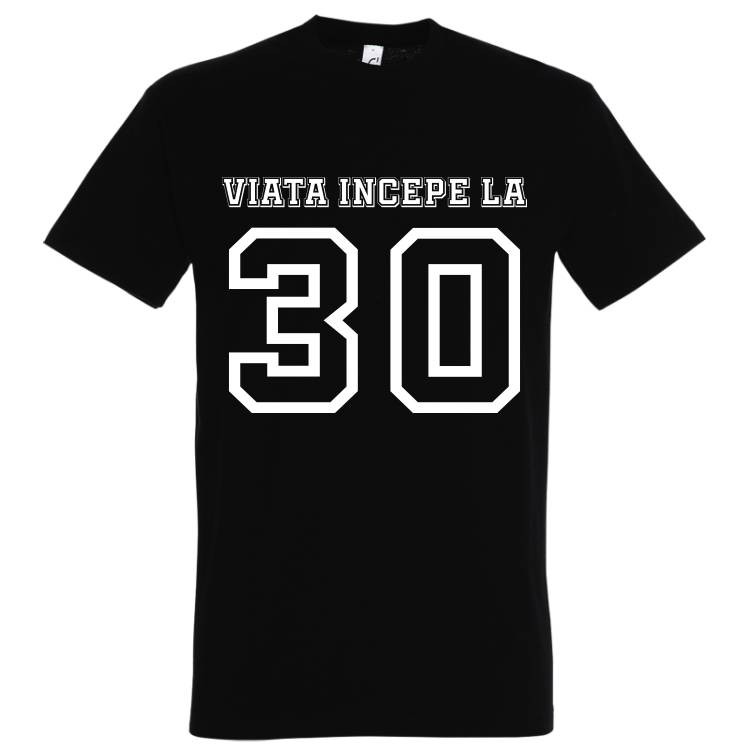 Tricou bărbat - Viața începe la 30 - imagine 3
