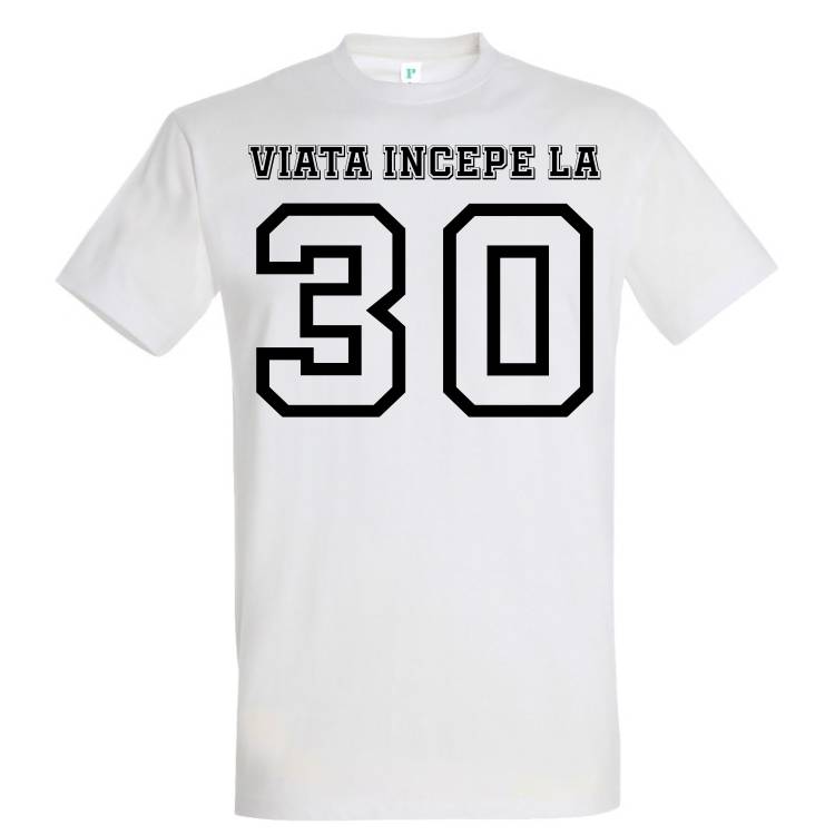 Tricou bărbat - Viața începe la 30 - imagine 2