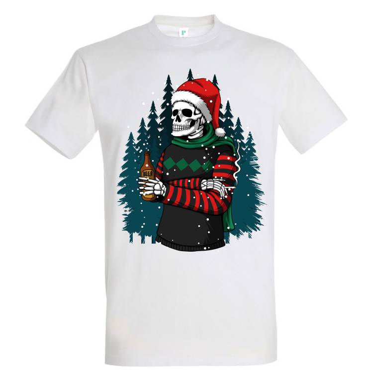 Tricou bărbat - Skull Santa - imagine 2
