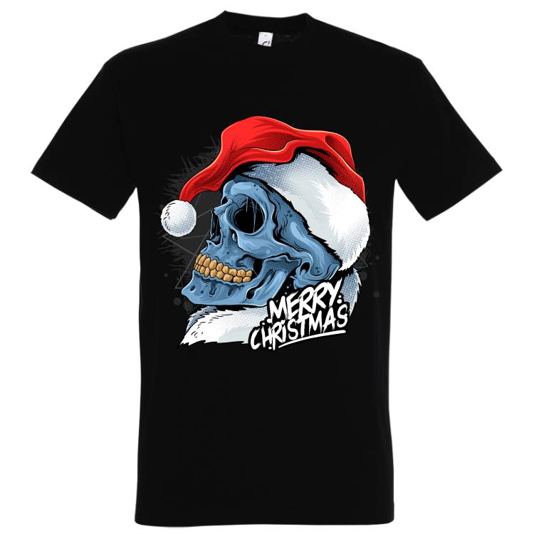 Tricou bărbat - Christmas Skull - imagine 4
