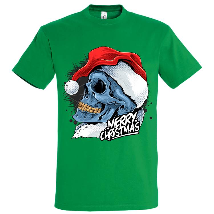Tricou bărbat - Christmas Skull - imagine 6