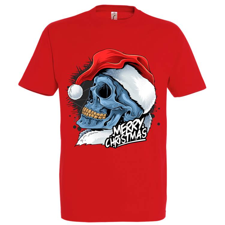 Tricou bărbat - Christmas Skull - imagine 5