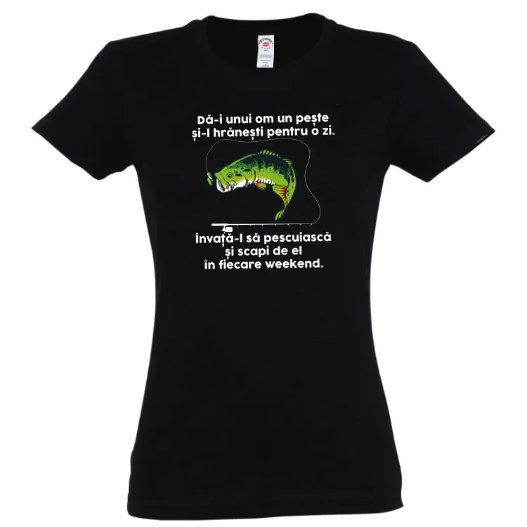 Tricou damă - Învață-l să pescuiască - imagine 6