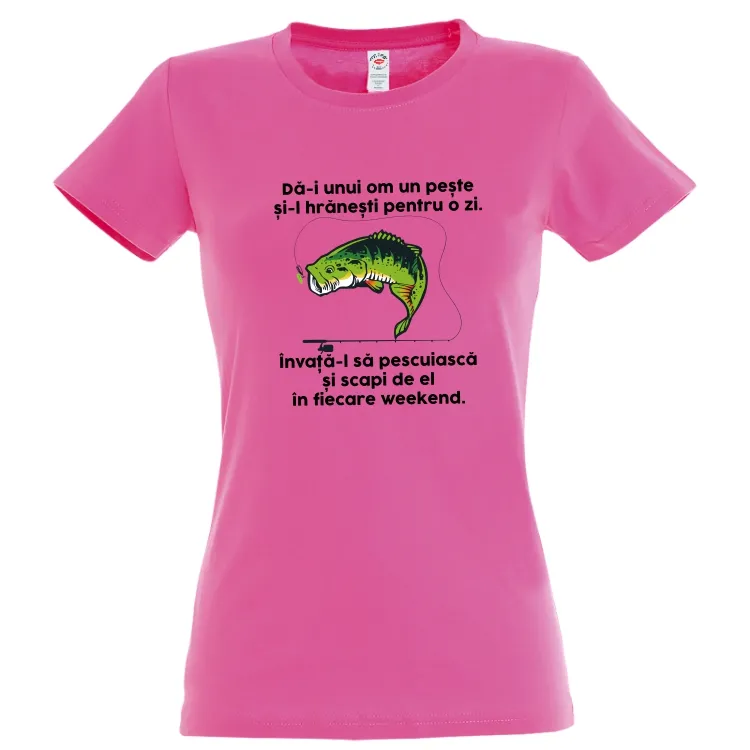 Tricou damă - Învață-l să pescuiască - imagine 8