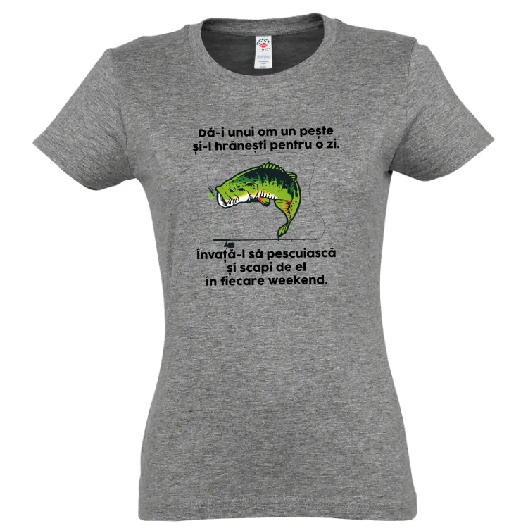 Tricou damă - Învață-l să pescuiască - imagine 5