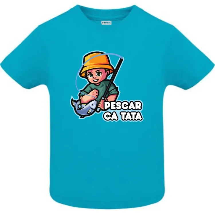 Tricou copii - Pescar ca tata - imagine 4