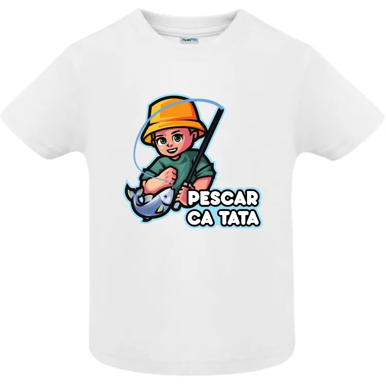 Tricou copii - Pescar ca tata - imagine 2
