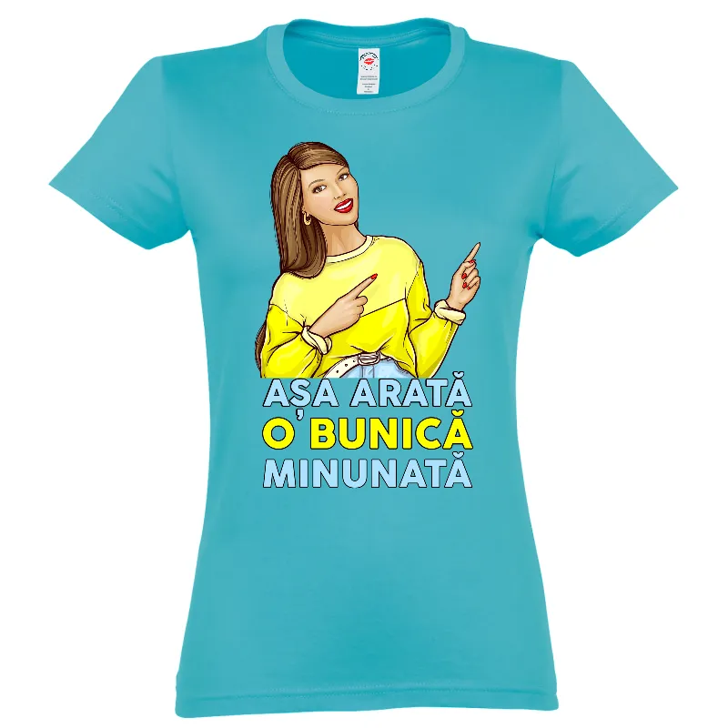 Tricou damă - Bunică minunată - imagine 3