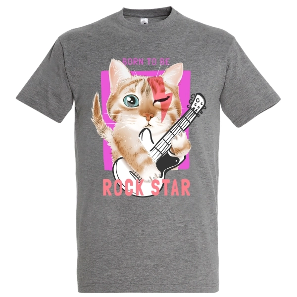 Tricou bărbat - Rock Star Cat - imagine 7