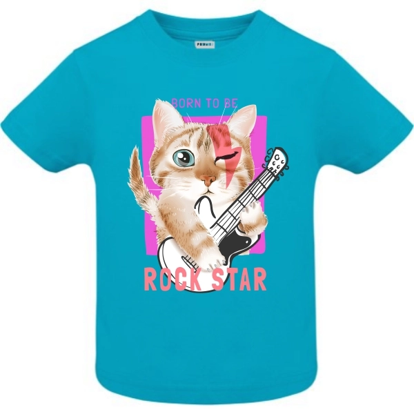 Tricou copii - Rock Star Cat - imagine 4