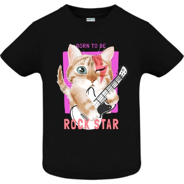 Tricou copii - Rock Star Cat - imagine 6