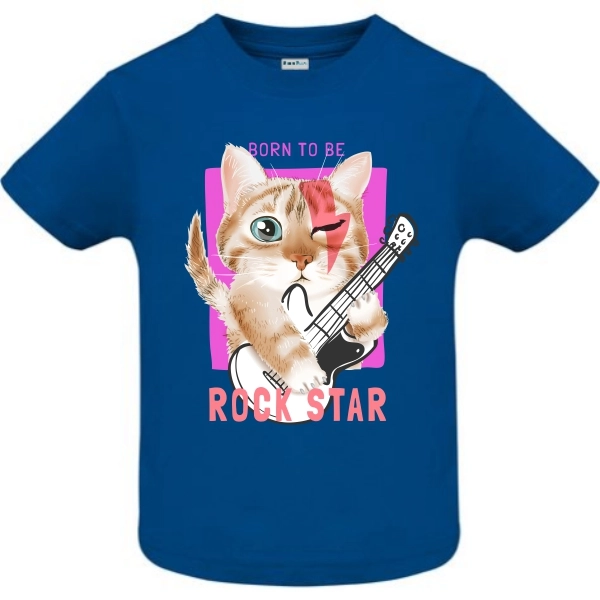Tricou copii - Rock Star Cat - imagine 3