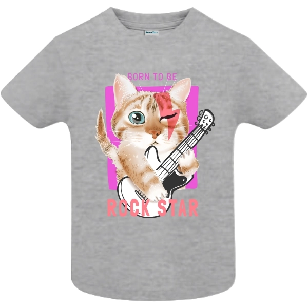 Tricou copii - Rock Star Cat - imagine 5