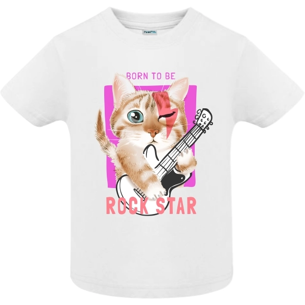 Tricou copii - Rock Star Cat - imagine 2