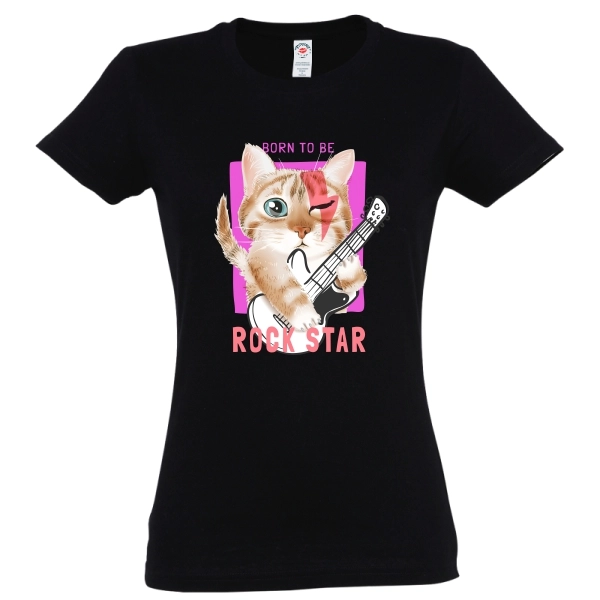 Tricou damă - Rock Star Cat - imagine 6