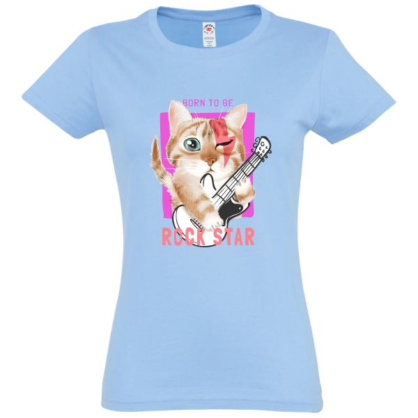 Tricou damă - Rock Star Cat - imagine 4