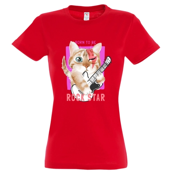 Tricou damă - Rock Star Cat - imagine 7
