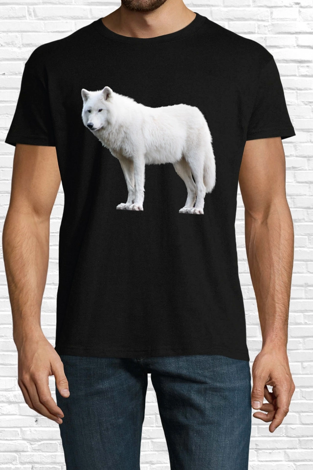 Tricou bărbat - Lup Alb